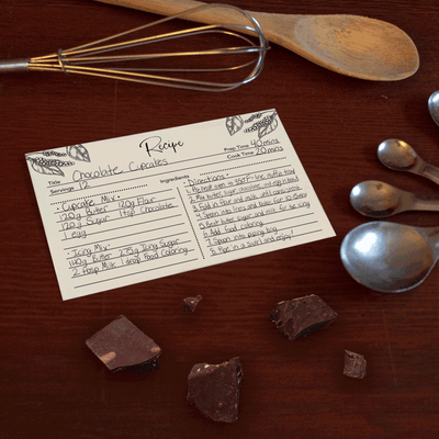 Natural 4 x 6 Recipe Cards
