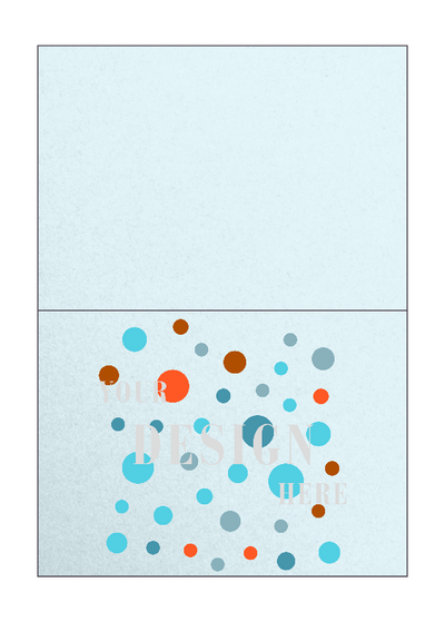 Aquamarine Blue Metallic 100lb A1 Foldover Cards (3 1/2 x 4 7/8)