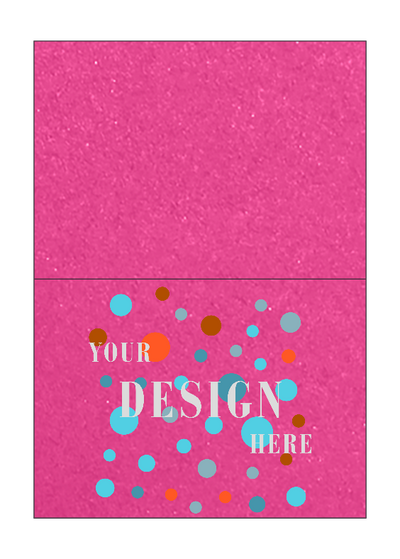 Azalea Fuchsia Metallic 100lb A1 Foldover Cards (3 1/2 x 4 7/8)