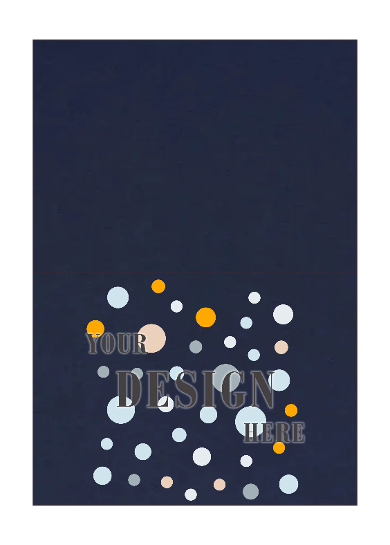 Navy Blue 100lb A1 Foldover Cards (3 1/2 x 4 7/8)