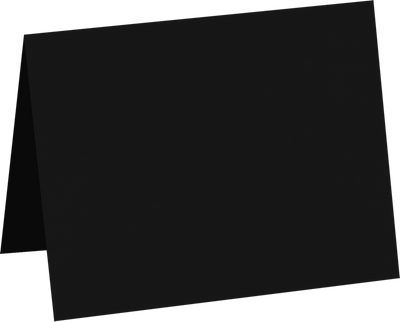 Smooth Midnight Black 100lb A1 Foldover Cards (3 1/2 x 4 7/8)