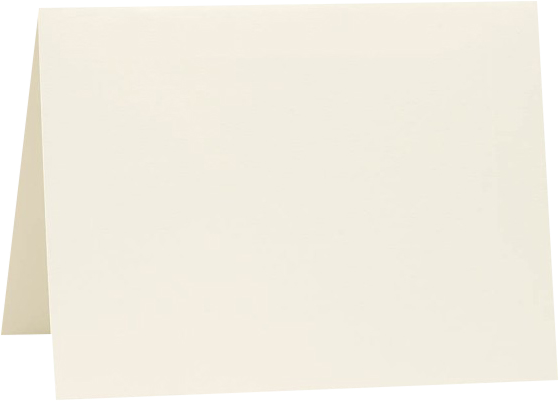 Natural White 100% Cotton 100lb A1 Foldover Cards (3 1/2 x 4 7/8)