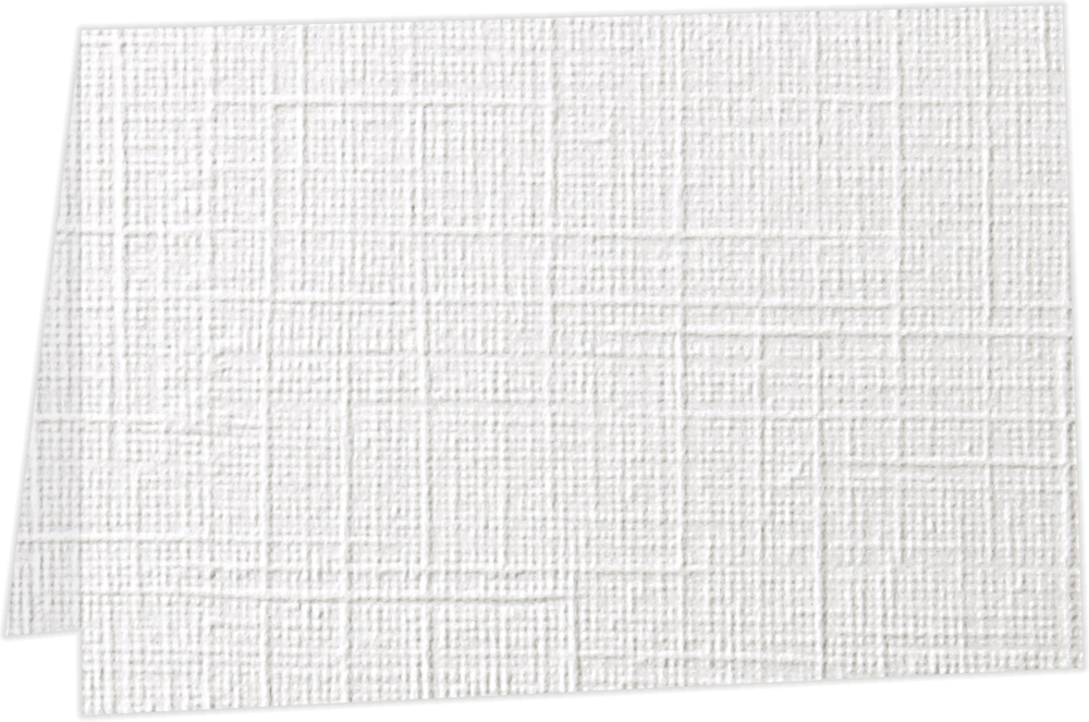 White Linen 100% Cotton 100lb A1 Foldover Cards (3 1/2 x 4 7/8)