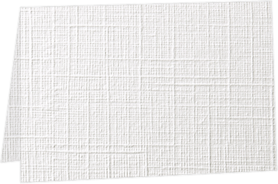 White Linen 100% Cotton 100lb A1 Foldover Cards (3 1/2 x 4 7/8)