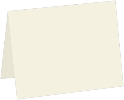 Natural White 100lb Cougar A2 Premium Foldover Cards (4 1/4 x 5 1/2)