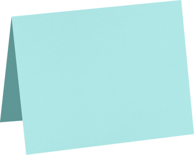 Seafoam Aqua Blue 100lb A2 Foldover Cards (4 1/4 x 5 1/2)