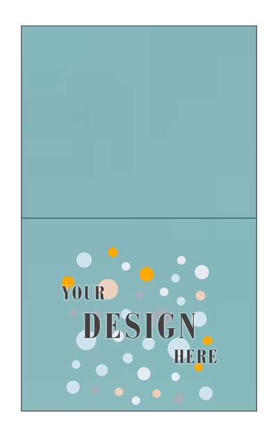 Seafoam Aqua Blue 100lb A2 Foldover Cards (4 1/4 x 5 1/2)