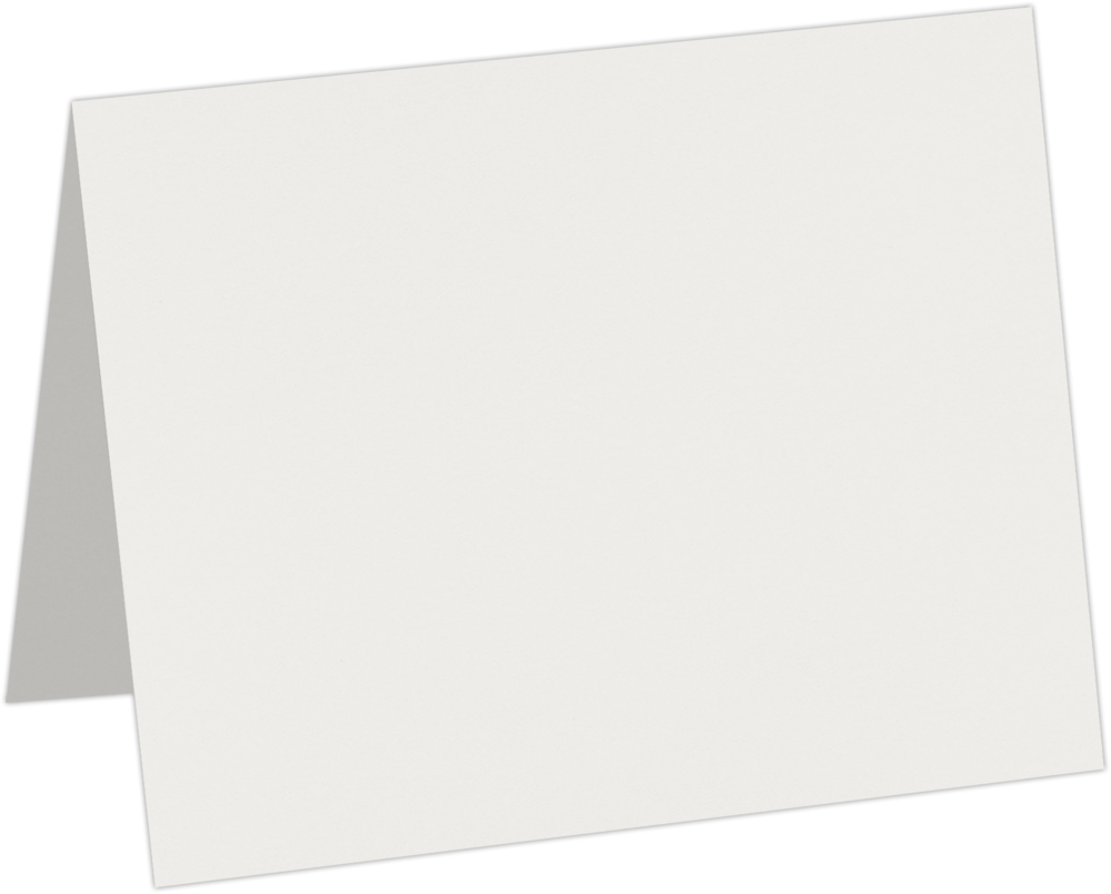 Natural White 100% Cotton 120lb A2 Foldover Cards (4 1/4 x 5 1/2)