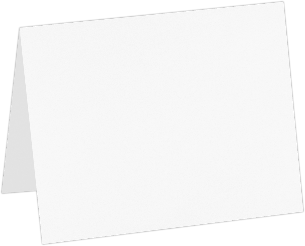 White 120lb A2 Foldover Cards (4 1/4 x 5 1/2)