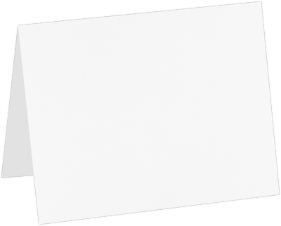 White 130lb A2 Foldover Cards (4 1/4 x 5 1/2)