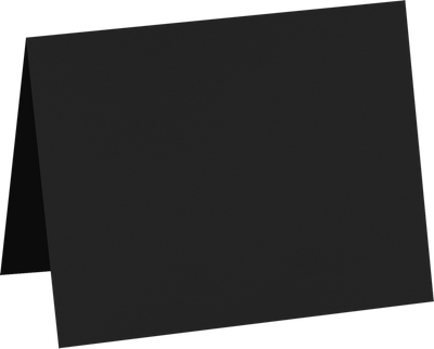 Smooth Midnight Black 100lb A2 Foldover Cards (4 1/4 x 5 1/2)