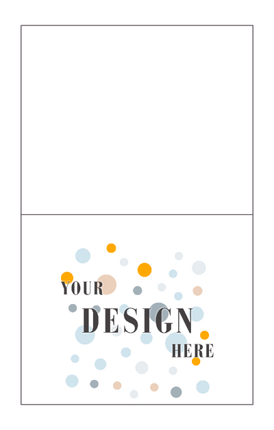 Brilliant White 100% Cotton  100lb A2 Foldover Cards (4 1/4 x 5 1/2)