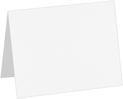 Brilliant White 100% Cotton  100lb A2 Foldover Cards (4 1/4 x 5 1/2)