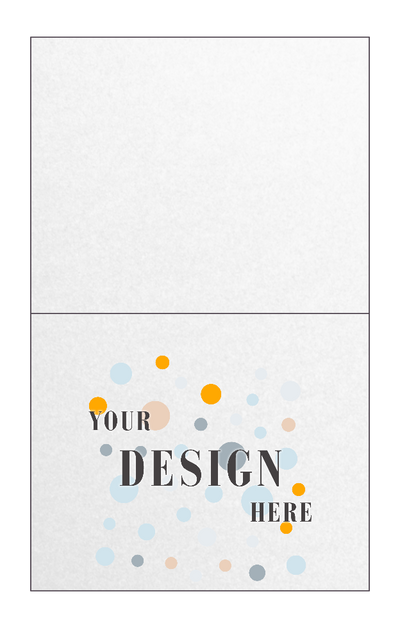 Crystal White Metallic 100lb A2 Foldover Cards (4 1/4 x 5 1/2)