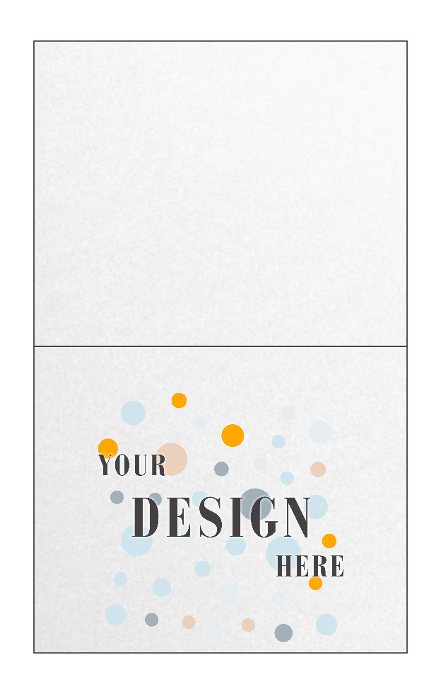 Crystal White Metallic 100lb A2 Foldover Cards (4 1/4 x 5 1/2)