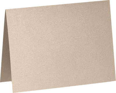 Light Brown Taupe Metallic 100lb A2 Foldover Cards (4 1/4 x 5 1/2)