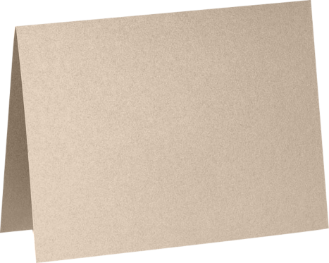 Light Brown Taupe Metallic 100lb A2 Foldover Cards (4 1/4 x 5 1/2)