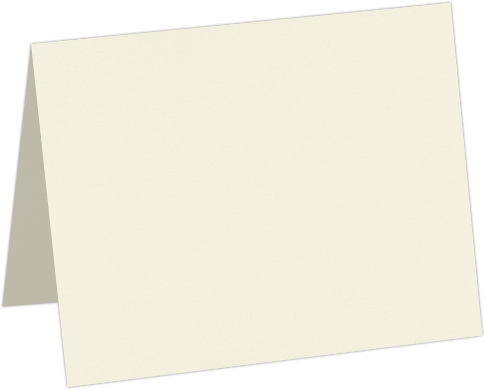 Natural White 100lb Cougar A6 Premium Foldover Cards (4 5/8 x 6 1/4)
