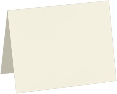 Natural White 100lb Cougar A6 Premium Foldover Cards (4 5/8 x 6 1/4)