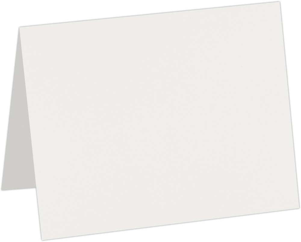 Natural White 100% Cotton 120lb A6 Foldover Cards (4 5/8 x 6 1/4)