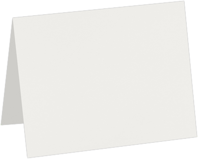 Natural White 100% Cotton 120lb A6 Foldover Cards (4 5/8 x 6 1/4)