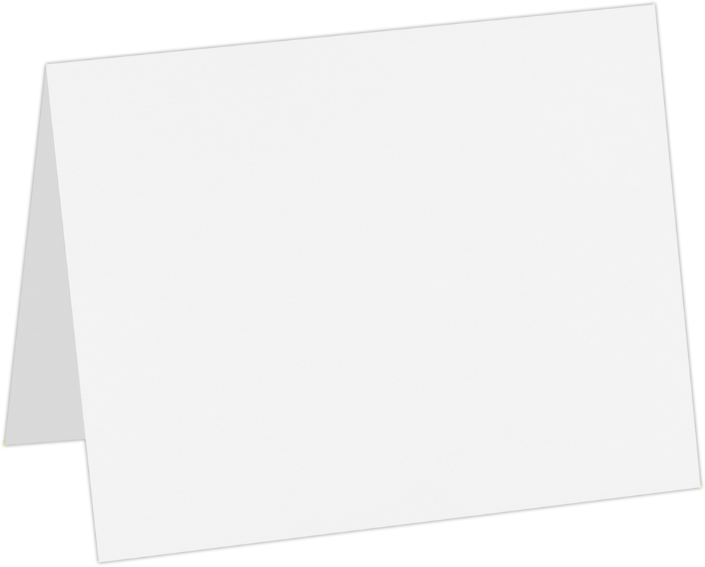 White 130lb A6 Foldover Cards (4 5/8 x 6 1/4)