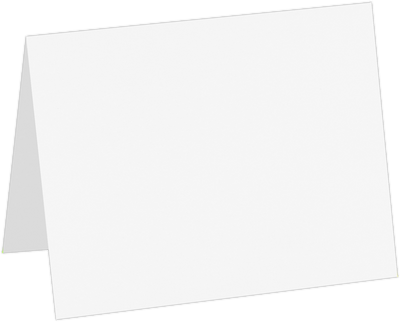 White Recycled 80lb A6 Foldover Cards (4 5/8 x 6 1/4)
