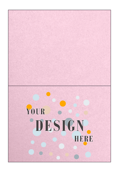 Champagne Ivory Metallic 100lb A6 Foldover Cards (4 5/8 x 6 1/4)