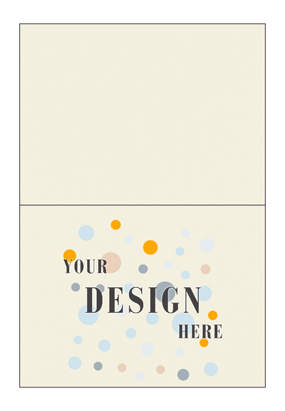 Natural White 100% Cotton 100lb A6 Foldover Cards (4 5/8 x 6 1/4)