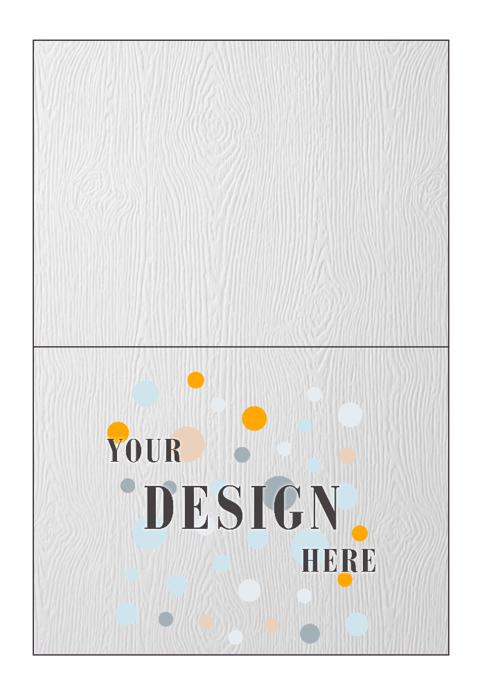 White Recycled 110lb A6 Foldover Cards (4 5/8 x 6 1/4)