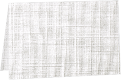 White Linen 100lb A6 Foldover Cards (4 5/8 x 6 1/4)