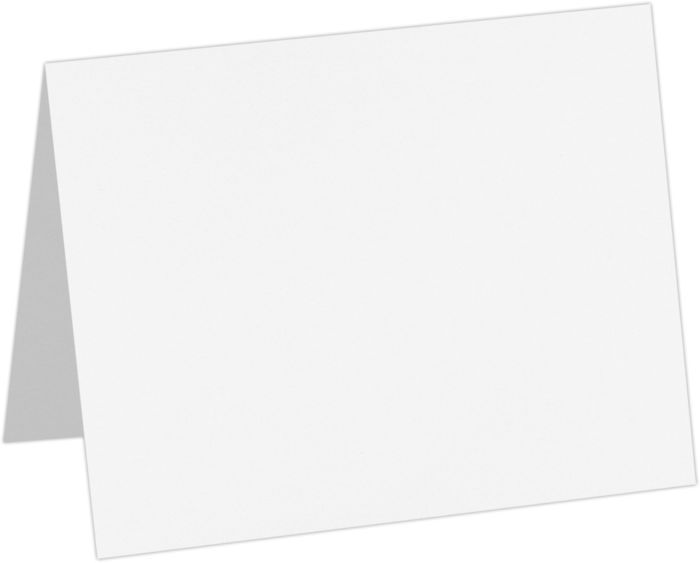 White Recycled 110lb A6 Foldover Cards (4 5/8 x 6 1/4)