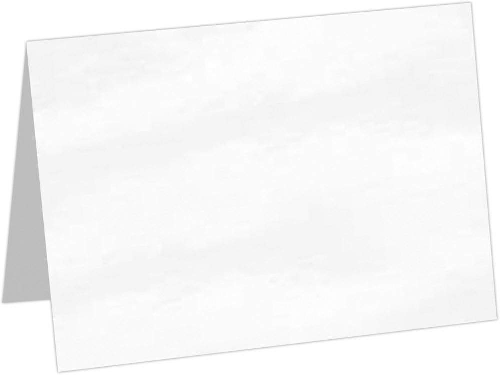 Glossy White 100lb A7 Foldover Cards (5 1/8 x 7)