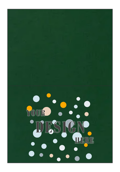 Dark Green Linen 100lb A7 Foldover Cards (5 1/8 x 7)