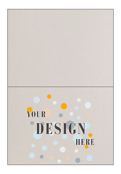White Quartz Metallic 100lb A7 Foldover Cards (5 1/8 x 7)