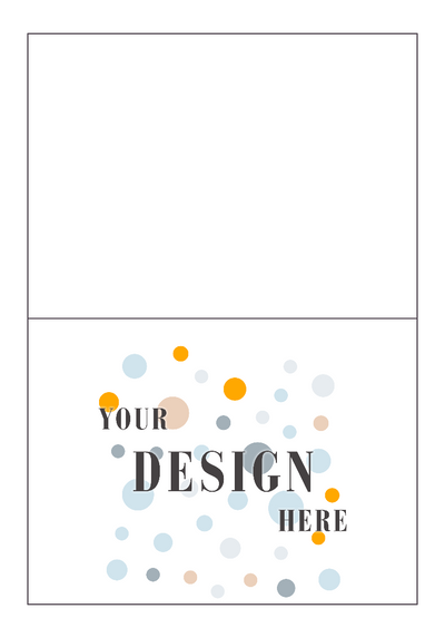 Brilliant White 100% Cotton 120lb A7 Foldover Cards (5 1/8 x 7)