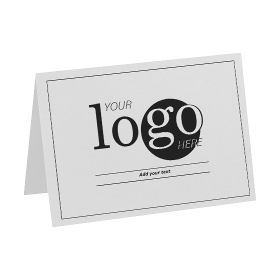 Pastel Gray 100% Cotton 100lb A7 Foldover Cards (5 1/8 x 7)