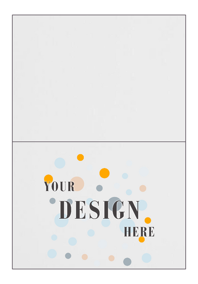 White Linen 80lb A7 Foldover Cards (5 1/8 x 7)
