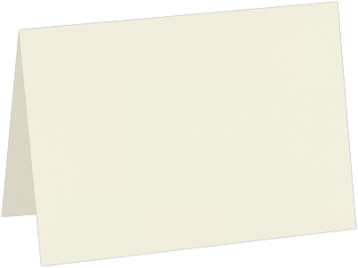 Natural White 100lb Cougar A7 Premium Foldover Cards (5 1/8 x 7)
