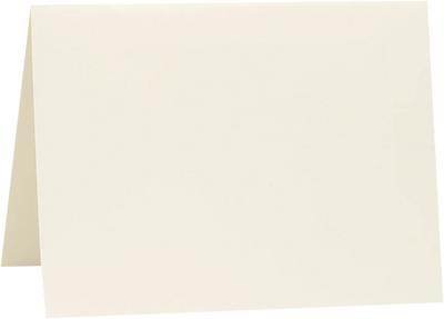 Natural White 100% Cotton 100lb A7 Foldover Cards (5 1/8 x 7)