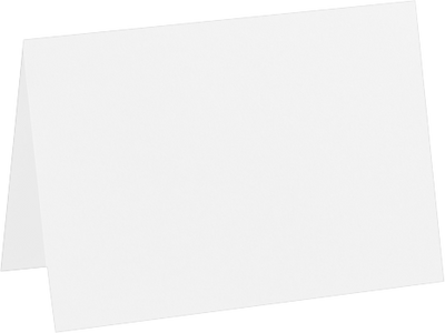 White Linen 80lb A7 Foldover Cards (5 1/8 x 7)