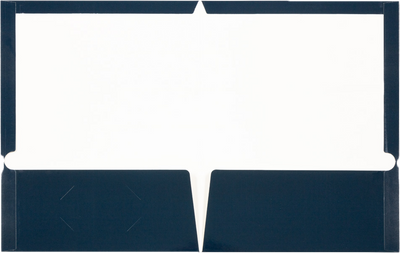 Glossy Navy Blue 9 x 12 Standard Folders