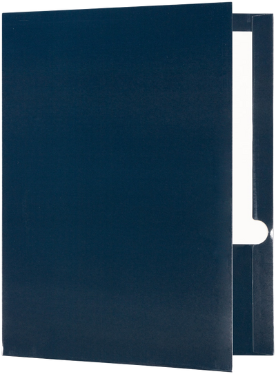 Glossy Navy Blue 9 x 12 Standard Folders