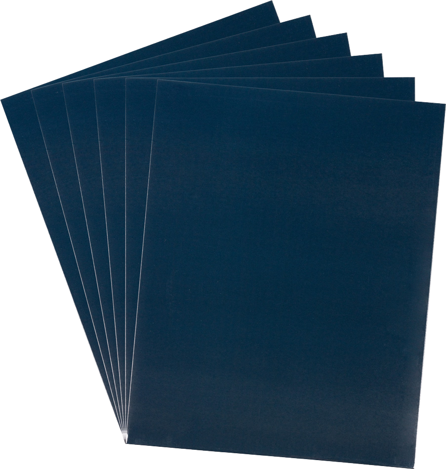 Glossy Navy Blue 9 x 12 Standard Folders