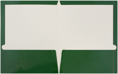 Glossy Green 9 x 12 Standard Folders