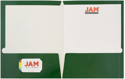 Glossy Green 9 x 12 Standard Folders