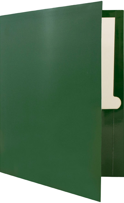 Glossy Green 9 x 12 Standard Folders