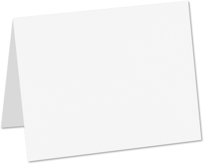 Brilliant White 100% Cotton 100lb A9 Foldover Cards (5 1/2 x 8 1/2)
