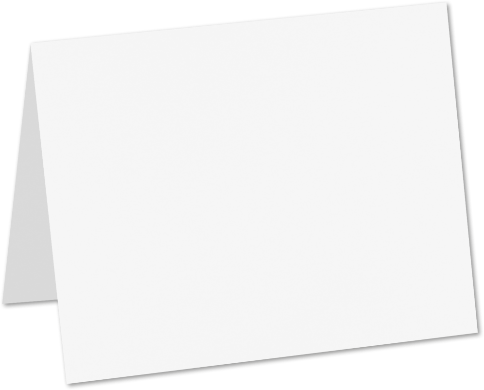 Brilliant White 100% Cotton 100lb A9 Foldover Cards (5 1/2 x 8 1/2)