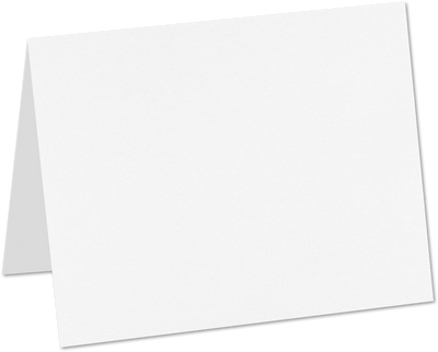 White Recycled 80lb A9 Foldover Cards (5 1/2 x 8 1/2)
